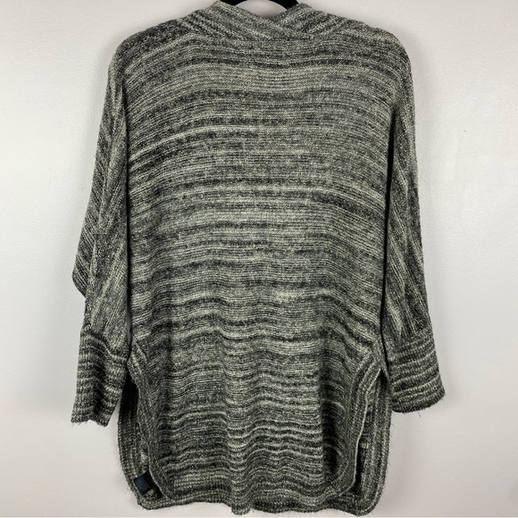 Field Flower Cowl Neck Cotton Blend Knit Sweater Medium Heathered Grey - Picture 6 of 14